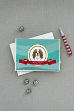 Load image into Gallery viewer, Cavalier Spaniel Merry Christmas Greeting Cards -  Blank Note Cards – 8-Pack of Artist-Designed Cards with Envelopes
