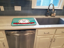 Load image into Gallery viewer, Westie Merry Christmas Dish Drying Mat – Absorbent, Artistic Kitchen Essentials BB1536DDM