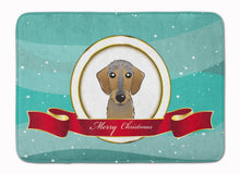 Load image into Gallery viewer, Wirehaired Dachshund Merry Christmas Machine Washable Memory Foam Mat BB1543RUG