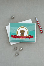 Load image into Gallery viewer, Chocolate Labrador Merry Christmas Greeting Cards -  Blank Note Cards – 8-Pack of Artist-Designed Cards with Envelopes