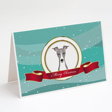 Load image into Gallery viewer, Italian Greyhound Merry Christmas Greeting Cards -  Blank Note Cards – 8-Pack of Artist-Designed Cards with Envelopes