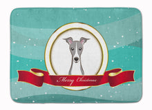 Load image into Gallery viewer, Italian Greyhound Merry Christmas Machine Washable Memory Foam Mat BB1546RUG