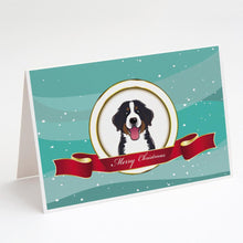 Load image into Gallery viewer, Bernese Mountain Dog Merry Christmas Greeting Cards -  Blank Note Cards – 8-Pack of Artist-Designed Cards with Envelopes