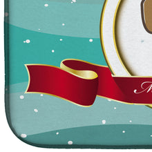 Load image into Gallery viewer, Beagle Merry Christmas Dish Drying Mat – Absorbent, Artistic Kitchen Essentials BB1549DDM