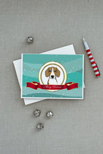 Load image into Gallery viewer, Beagle Merry Christmas Greeting Cards -  Blank Note Cards – 8-Pack of Artist-Designed Cards with Envelopes