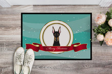 Load image into Gallery viewer, Doberman Merry Christmas Doormat - 24x36 Decorative Floor Mat – Indoor/Outdoor Rug with Artistic Flair BB1555JMAT