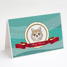 Load image into Gallery viewer, Chihuahua Merry Christmas Greeting Cards -  Blank Note Cards – 8-Pack of Artist-Designed Cards with Envelopes