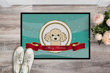 Load image into Gallery viewer, Buff Poodle Merry Christmas Doormat - 24x36 Decorative Floor Mat – Indoor/Outdoor Rug with Artistic Flair BB1568JMAT
