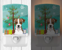 Load image into Gallery viewer, Christmas Tree and Jack Russell Terrier Ceramic Night Light BB1574CNL