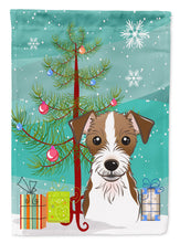 Load image into Gallery viewer, Christmas Tree and Jack Russell Terrier Garden Flag – Decorative Outdoor Yard Flag BB1574GF