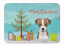 Load image into Gallery viewer, Christmas Tree and Jack Russell Terrier Machine Washable Memory Foam Mat BB1574RUG