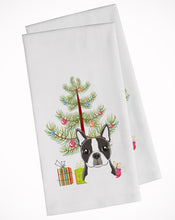 Load image into Gallery viewer, Christmas Tree and Boston Terrier Kitchen Towels – Set of 2 - Decorative &amp; Absorbent Cotton | BB1575WTKT