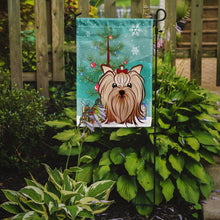Load image into Gallery viewer, Christmas Tree and Yorkie Yorkshire Terrier Garden Flag – Decorative Outdoor Yard Flag BB1576GF