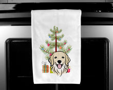 Load image into Gallery viewer, Christmas Tree and Golden Retriever Kitchen Towels – Set of 2 - Decorative &amp; Absorbent Cotton | BB1577WTKT