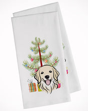 Load image into Gallery viewer, Christmas Tree and Golden Retriever Kitchen Towels – Set of 2 - Decorative &amp; Absorbent Cotton | BB1577WTKT
