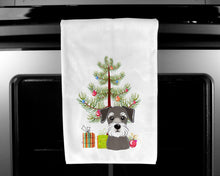 Load image into Gallery viewer, Christmas Tree and Schnauzer Kitchen Towels – Set of 2 - Decorative &amp; Absorbent Cotton | BB1578WTKT