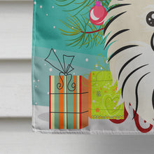 Load image into Gallery viewer, Christmas Tree and Pomeranian Flag Canvas House Size BB1579CHF