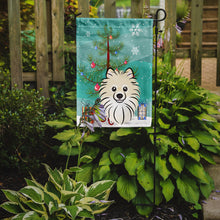 Load image into Gallery viewer, Christmas Tree and Pomeranian Garden Flag – Decorative Outdoor Yard Flag BB1579GF