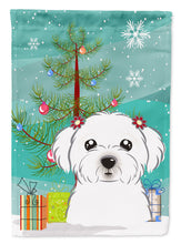 Load image into Gallery viewer, Christmas Tree and Maltese Garden Flag – Decorative Outdoor Yard Flag BB1580GF