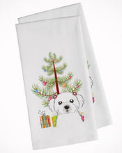 Load image into Gallery viewer, Christmas Tree and Maltese Kitchen Towels – Set of 2 - Decorative &amp; Absorbent Cotton | BB1580WTKT