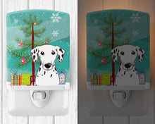 Load image into Gallery viewer, Christmas Tree and Dalmatian Ceramic Night Light BB1582CNL