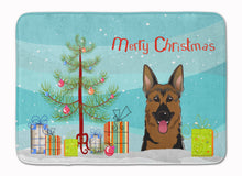 Load image into Gallery viewer, Christmas Tree and German Shepherd Machine Washable Memory Foam Mat BB1583RUG