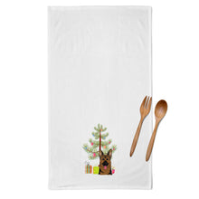 Load image into Gallery viewer, Christmas Tree and German Shepherd Kitchen Towels – Set of 2 - Decorative &amp; Absorbent Cotton | BB1583WTKT