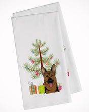 Load image into Gallery viewer, Christmas Tree and German Shepherd Kitchen Towels – Set of 2 - Decorative &amp; Absorbent Cotton | BB1583WTKT