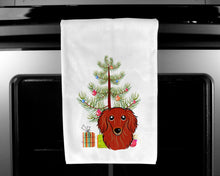 Load image into Gallery viewer, Christmas Tree and Longhair Red Dachshund Kitchen Towels – Set of 2 - Decorative &amp; Absorbent Cotton | BB1586WTKT