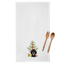 Load image into Gallery viewer, Christmas Tree and Smooth Black and Tan Dachshund Kitchen Towels – Set of 2 - Decorative &amp; Absorbent Cotton | BB1587WTKT