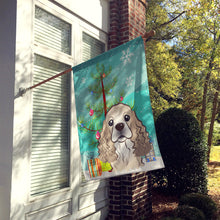 Load image into Gallery viewer, Christmas Tree and Cocker Spaniel Flag Canvas House Size BB1588CHF