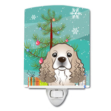 Load image into Gallery viewer, Christmas Tree and Cocker Spaniel Ceramic Night Light BB1588CNL