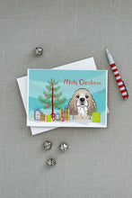 Load image into Gallery viewer, Christmas Tree and Cocker Spaniel Greeting Cards -  Blank Note Cards – 8-Pack of Artist-Designed Cards with Envelopes