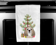 Load image into Gallery viewer, Christmas Tree and Cocker Spaniel Kitchen Towels – Set of 2 - Decorative &amp; Absorbent Cotton | BB1588WTKT