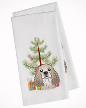Load image into Gallery viewer, Christmas Tree and Cocker Spaniel Kitchen Towels – Set of 2 - Decorative &amp; Absorbent Cotton | BB1588WTKT