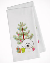 Load image into Gallery viewer, Christmas Tree and Bichon Frise Kitchen Towels – Set of 2 - Decorative &amp; Absorbent Cotton | BB1589WTKT