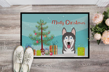 Load image into Gallery viewer, Christmas Tree and Alaskan Malamute Doormat - 24x36 Decorative Floor Mat – Indoor/Outdoor Rug with Artistic Flair BB1590JMAT