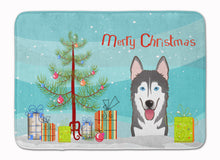 Load image into Gallery viewer, Christmas Tree and Alaskan Malamute Machine Washable Memory Foam Mat BB1590RUG