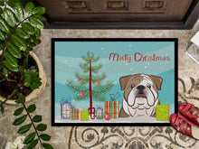 Load image into Gallery viewer, Christmas Tree and English Bulldog  Doormat - 24x36 Decorative Floor Mat – Indoor/Outdoor Rug with Artistic Flair BB1591JMAT