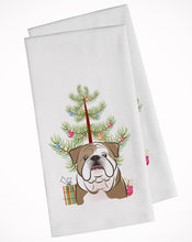 Load image into Gallery viewer, Christmas Tree and English Bulldog  Kitchen Towels – Set of 2 - Decorative &amp; Absorbent Cotton | BB1591WTKT