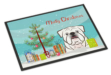 Load image into Gallery viewer, Christmas Tree and White English Bulldog  Doormat - 24x36 Decorative Floor Mat – Indoor/Outdoor Rug with Artistic Flair BB1592JMAT