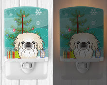 Load image into Gallery viewer, Christmas Tree and Pekingese Ceramic Night Light BB1593CNL