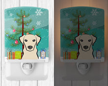 Load image into Gallery viewer, Christmas Tree and Yellow Labrador Ceramic Night Light BB1594CNL