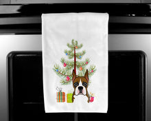 Load image into Gallery viewer, Christmas Tree and Boxer Kitchen Towels – Set of 2 - Decorative &amp; Absorbent Cotton | BB1595WTKT