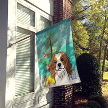 Load image into Gallery viewer, Christmas Tree and Cavalier Spaniel Flag Canvas House Size BB1596CHF