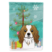 Load image into Gallery viewer, Christmas Tree and Cavalier Spaniel Flag Canvas House Size BB1596CHF