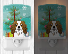 Load image into Gallery viewer, Christmas Tree and Cavalier Spaniel Ceramic Night Light BB1596CNL