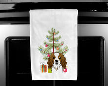 Load image into Gallery viewer, Christmas Tree and Cavalier Spaniel Kitchen Towels – Set of 2 - Decorative &amp; Absorbent Cotton | BB1596WTKT