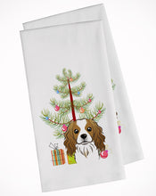 Load image into Gallery viewer, Christmas Tree and Cavalier Spaniel Kitchen Towels – Set of 2 - Decorative &amp; Absorbent Cotton | BB1596WTKT