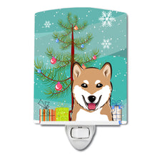 Load image into Gallery viewer, Christmas Tree and Shiba Inu Ceramic Night Light BB1597CNL